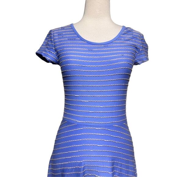 Matilda Jane Short Sleeve Blue Striped knit Dress NWT Size XS - Picture 2 of 5